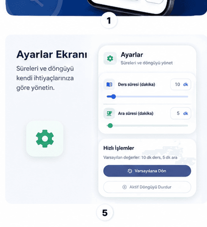 Ders Süre Takip ekran 4