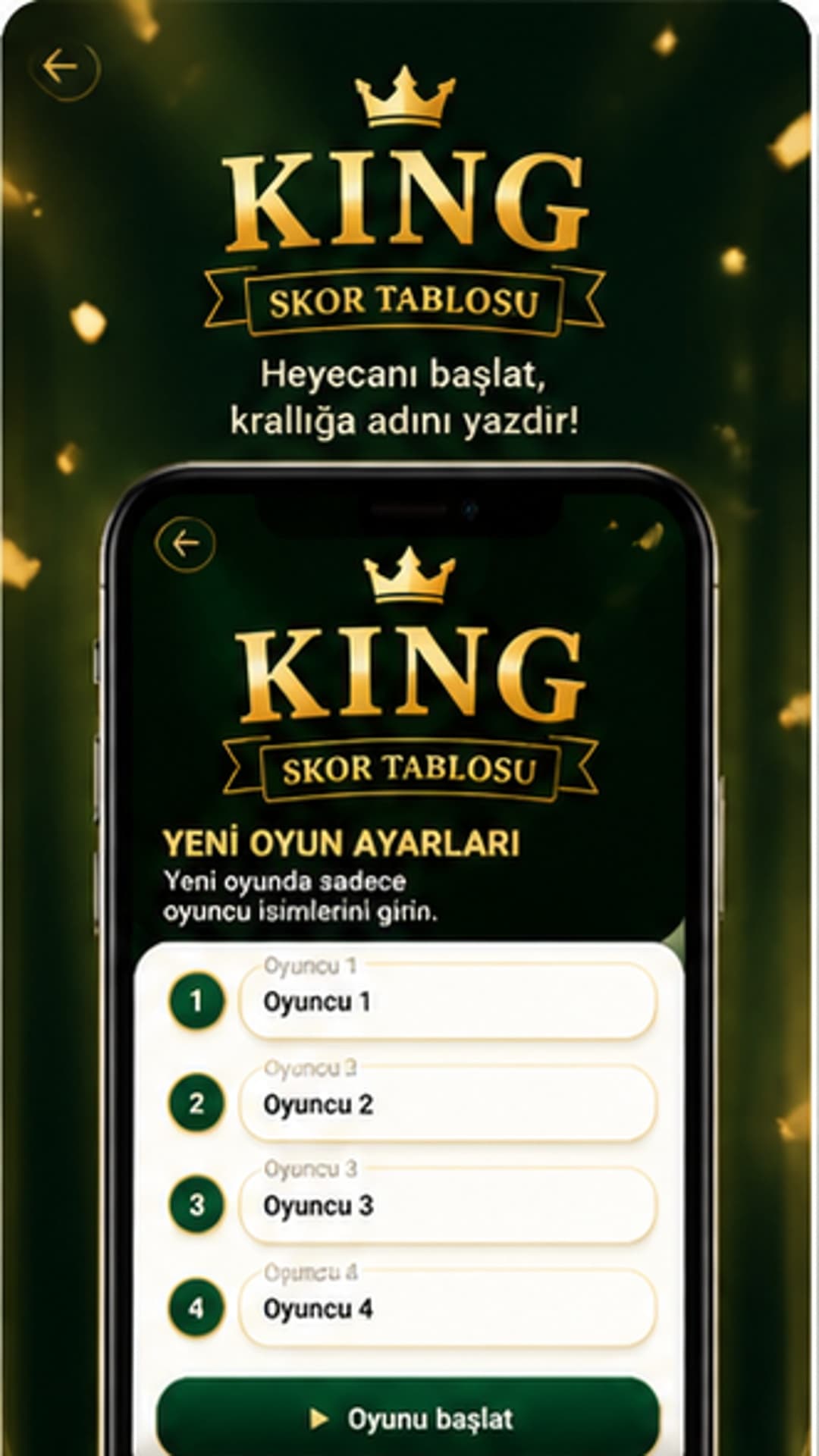 King Score app preview