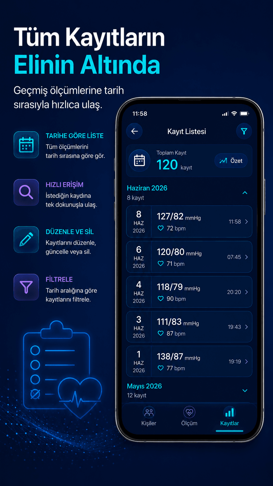 Blood Pressure Tracker screen 4