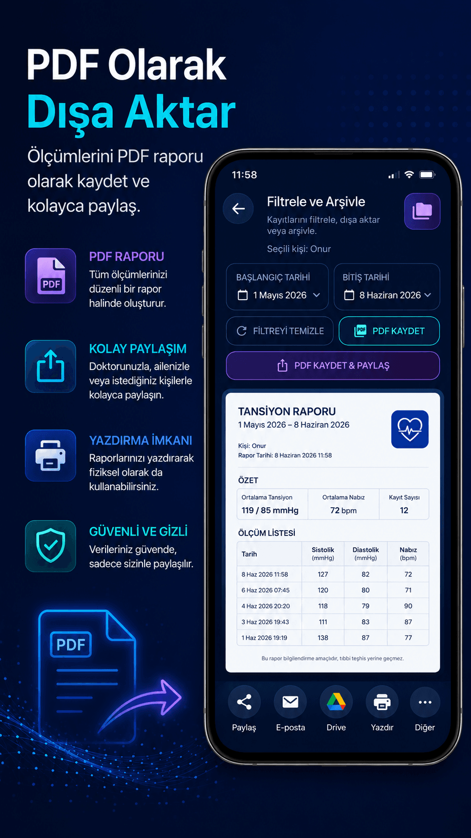 Blood Pressure Tracker screen 5
